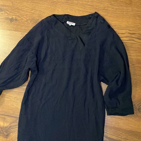 🌷 Rodier Paris🌷 Classic Vintage Long Black Stylish Dress - Picture 2 of 5